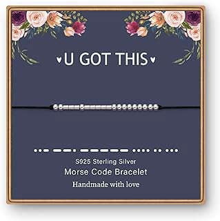 Image of Sterling Silver Morse Code Bracelets by the company Jewelry's Box.