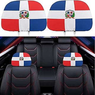Image of Dominican Republic Headrest Covers by the company Jiuboshop.