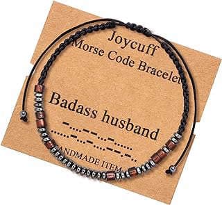Image of Morse Code Bracelet by the company Joycuff Direct.