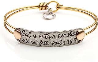 Image of Inspirational Bible Verse Bracelet by the company Joycuff Store.