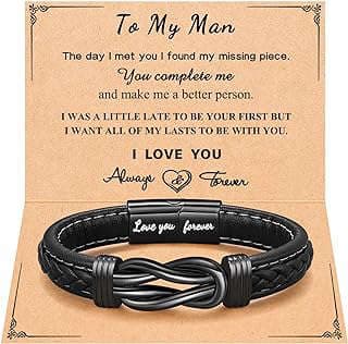 Image of Men's Leather Bracelet by the company Joyfeel Jewelry.