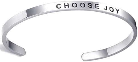 Image of Inspirational Stainless Steel Bangle by the company Jude Jewelers.