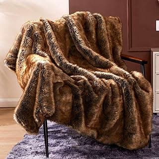 Image of Faux Fur Blanket by the company JURYSUN.