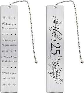 Image of 25th Birthday Bookmark Gift by the company Jzxwan.