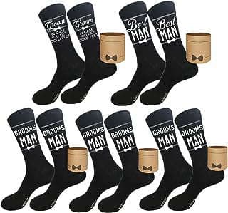 Image of Groomsman Novelty Cotton Socks by the company Karphrio.
