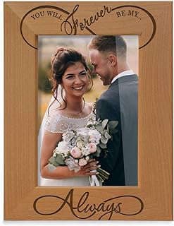 Image of Engraved Wood Picture Frame by the company KATE POSH.