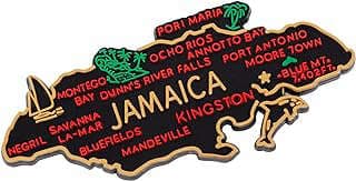 Image of Jamaica Map Fridge Magnet by the company KOZOREN.