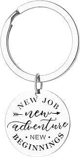 Image of New Job Congratulations Keychain by the company lailai-a.
