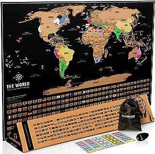 Image of Scratch Off World Map Poster by the company Landmass Goods.