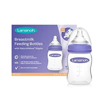 Image of Slow Flow Baby Bottle by the company Lansinoh Store.