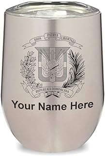 Image of Personalized Wine Glass Tumbler by the company Laser Engraved Gifts.