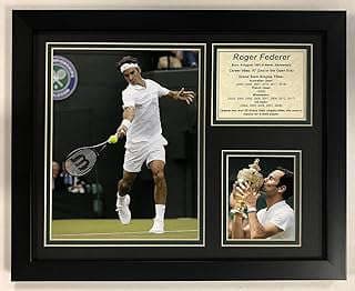 Image of Framed Roger Federer Photos by the company Legends Never Die, Inc..