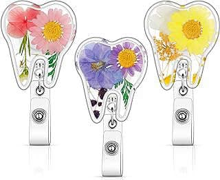 Image of Resin Flower Badge Reel by the company LEI NUOSEN.