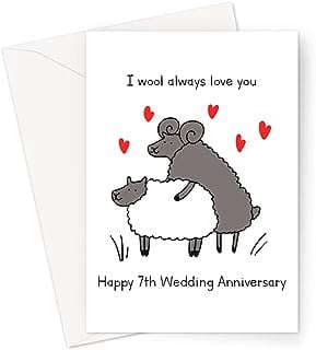 Image of Wool Anniversary Greeting Card by the company LEMON LOCO.
