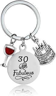 Image of Birthday Keychain with Charms by the company Let Us Be Fashion.
