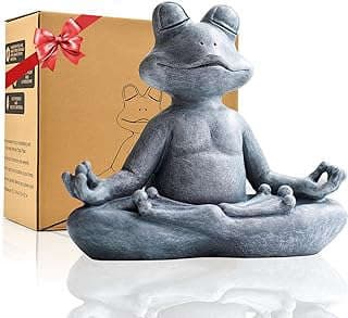 Image of Meditating Yoga Frog Statue by the company LIMEIDE.