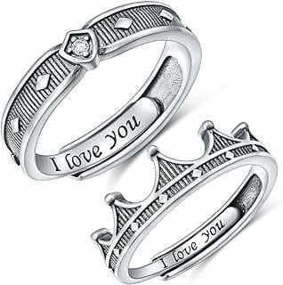 Image of Sterling Silver Couple Rings by the company Lingling Fine Jewelry.