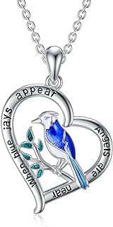 Image of Sterling Silver Bluebird Necklace by the company LINLIN JEWELRY.