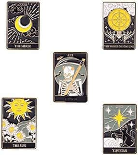 Image of Tarot Card Enamel Pins by the company LINSEN.