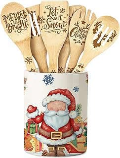 Image of Ceramic Christmas Utensil Holder Set by the company liuyanggg.