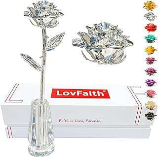 Image of Silver Dipped Real Rose by the company LovFaith.