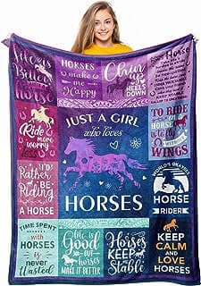 Image of Horse Themed Throw Blanket by the company Loxezom.