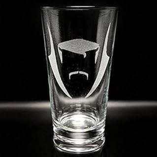 Image of STEPHEN STRANGE EMBLEM Engraved Pint Beer Glass | Inspired by Super Hero Comics | Great Drinking Gift Idea! by the company LumEngrave.