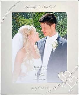 Image of Custom Engraved Wedding Picture Frame by the company Luxury Giftware.