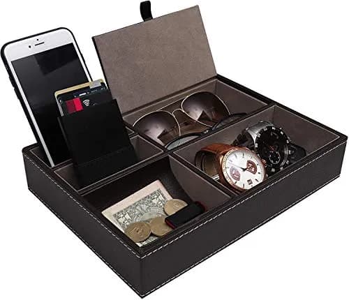 Image of Leather Valet Tray by the company Lytivagen.