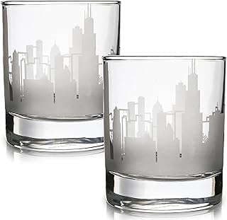 Image of Chicago Skyline Whiskey Glasses by the company MagnifyLabs, LLC.