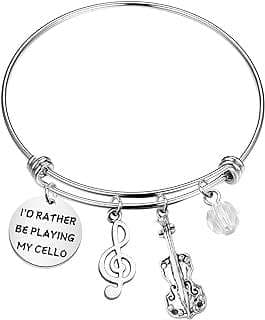 Image of Cellist Themed Bracelet by the company MAOFAED JEWELRY.
