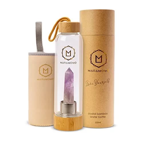 Image of Glass and Bamboo Bottle by the company Maramomo.