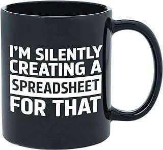 Image of Excel Spreadsheet Funny Mug by the company MARGODREAM.