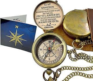 Image of Brass Pocket Compass by the company MARINE ART HANDICRAFTS®.