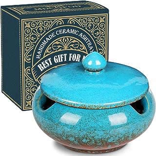Image of Ceramic Ashtray with Lid by the company MDCGFOD.