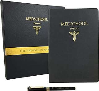Image of Pre-Med Leather Goal Planner by the company Medschool Dreams.