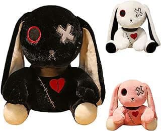 Image of Black Bunny Plush Doll by the company MesaCos.