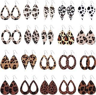 Image of Leopard Print Teardrop Earrings by the company Modacorey.