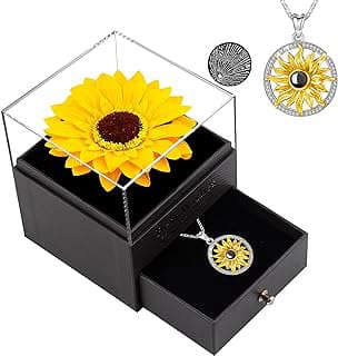Image of Sunflower Necklace Jewelry Gift by the company MOKOQI.