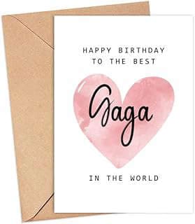 Image of Gaga Birthday Greeting Card by the company MoltDesigns.