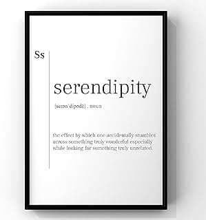Image of Serendipity Definition Wall Art by the company Moon Creations.