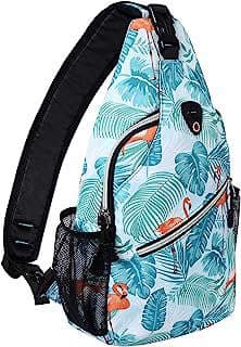 Image of Flamingo Pattern Sling Backpack by the company Mosiso.