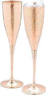 Image of Copper Champagne Flutes Set by the company Mosscoff.