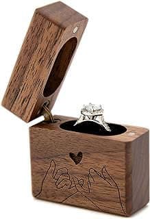 Image of Wooden Engagement Ring Box by the company MUUJEE.