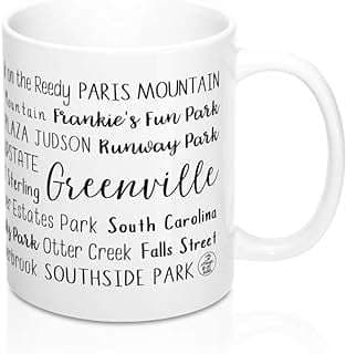 Image of Greenville, SC Souvenir Mug by the company My Mugs & Kisses.