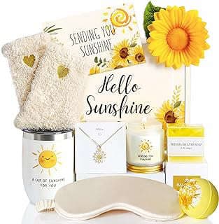 Image of Sunflower-Themed Gift Basket by the company MyMateZoe.