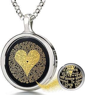 Image of Inscribed Onyx Gold Necklace by the company NanoStyle Jewelry.