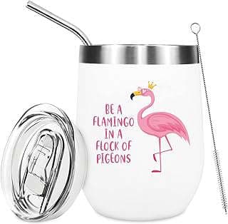 Image of Flamingo Stainless Steel Tumbler by the company NBOOCUP-SHOP.