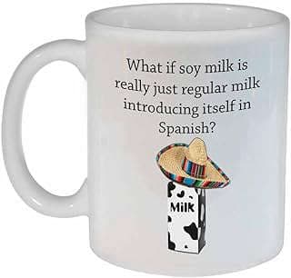 Image of Soy Milk Themed Mug by the company Neurons Not Included ᵀᴹ.