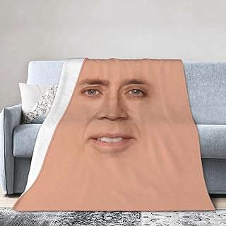 Image of Nicolas Cage Fleece Blanket by the company NGULBLANKET.
